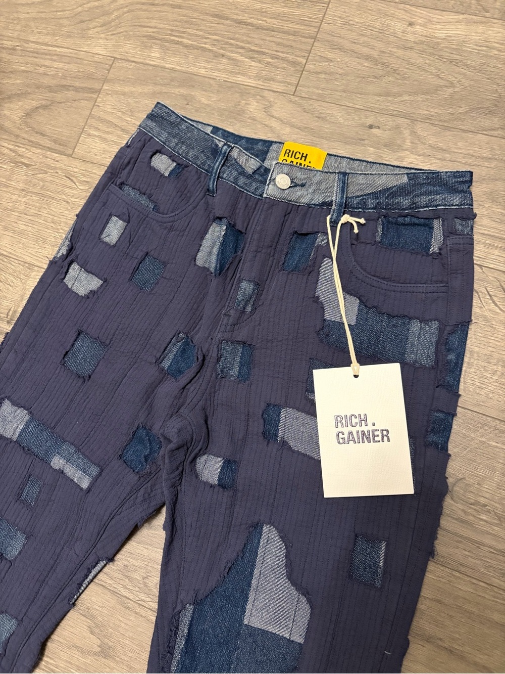 Rich gainer Men's Patchwork distressed Jeans image 3